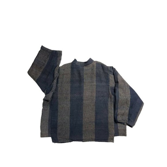 SOLD - Yasuko Kurisaka 1990s (L-XXL) Woven Cardigan Kimono - Picture 6 of 9